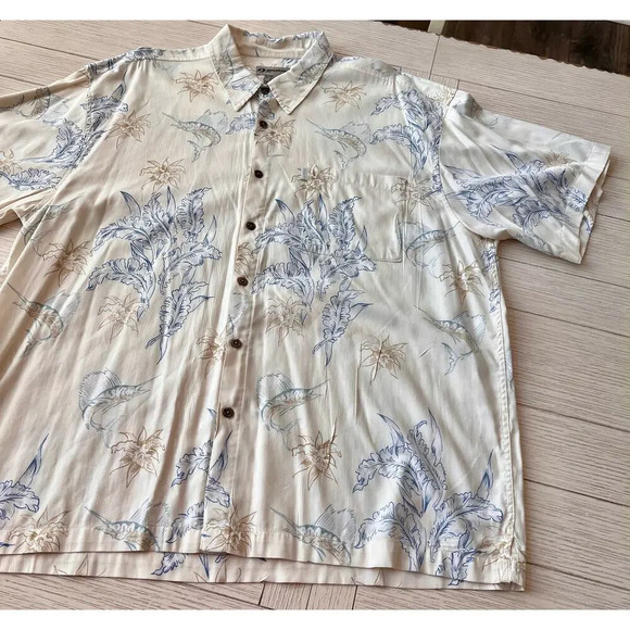 Sportif USA men's button down tropical print Hawaiian shirt.‎ Size XXL. - Picture 3 of 10